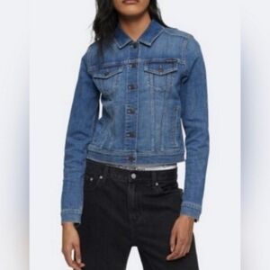 Eddie Bauer Women Denim Jacket Y2K Style Size Small